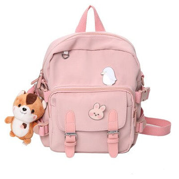 Korean Style Canvas Small Mini Backpack For Women New Fashion Travel Backpack Leisure School Bag For Tennage Girl Shoulder Bag